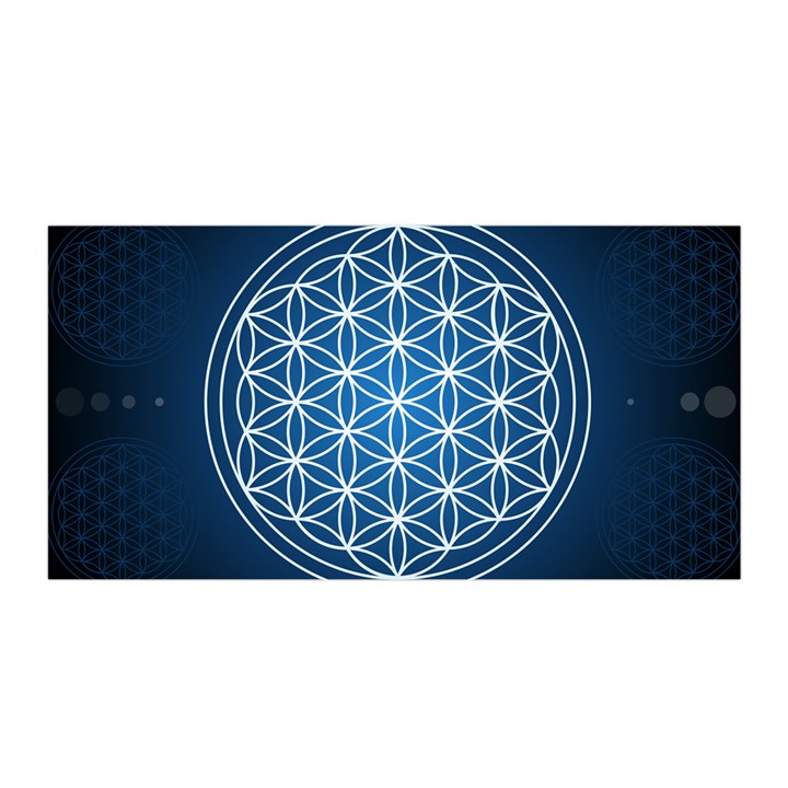 Mandala Flower Of Life Satin Wrap