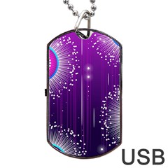 Non Seamless Pattern Background Dog Tag Usb Flash (two Sides) by Pakrebo