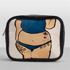 Sassy Mini Toiletries Bag (one Side) by Abigailbarryart