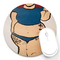 Sassy Round Mousepads by Abigailbarryart