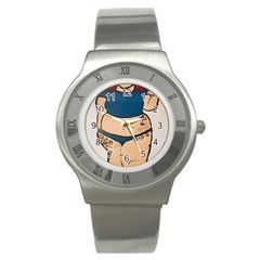 Sexy N Sassy Stainless Steel Watch by Abigailbarryart