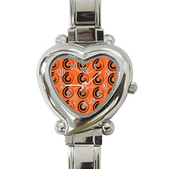 Background Pattern Retro Heart Italian Charm Watch by HermanTelo