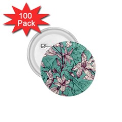 Vintage Floral Pattern 1 75  Buttons (100 Pack)  by Sobalvarro