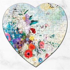 Floral Bouquet Jigsaw Puzzle (heart) by Sobalvarro