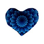 Mandala Background Texture Standard 16  Premium Flano Heart Shape Cushions Back