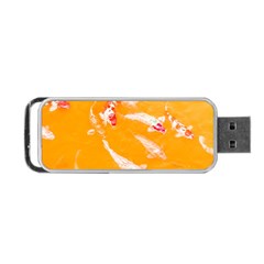 Koi Carp Scape Portable Usb Flash (one Side) by essentialimage