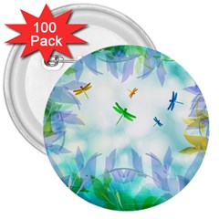 Scrapbooking Tropical Pattern 3  Buttons (100 Pack)  by Simbadda