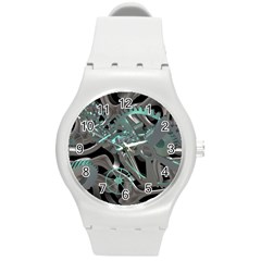 Gears Machine Machines Round Plastic Sport Watch (m) by Bajindul