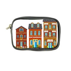 City Buildings Brick Architecture Coin Purse by Simbadda