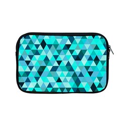 Teal Triangles Pattern Apple Macbook Pro 13  Zipper Case by LoolyElzayat