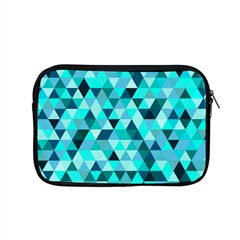 Teal Triangles Pattern Apple Macbook Pro 15  Zipper Case by LoolyElzayat