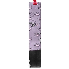 Wide Eyed Girl Grey Lilac Large Book Marks by snowwhitegirl