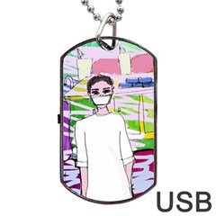 Nurse Dog Tag Usb Flash (one Side) by snowwhitegirl