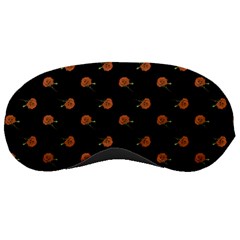 Peach Rose Black Sleeping Mask by snowwhitegirl