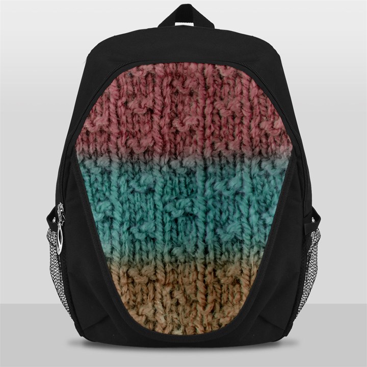 Knitted Wool Ombre 1 Backpack Bag