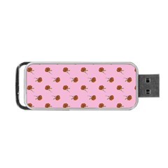 Peach Rose Pink Portable Usb Flash (one Side) by snowwhitegirl