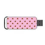 Peach Rose Pink Portable USB Flash (One Side) Front