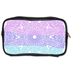 Vintage Pastel Mandala White Toiletries Bag (two Sides) by snowwhitegirl