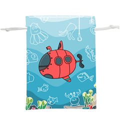 Dive Scuba Ocean Sea Water Fish  Lightweight Drawstring Pouch (xl) by Simbadda