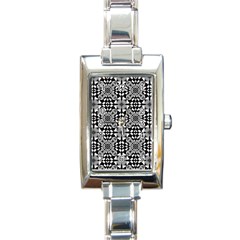 Fabric Geometric Shape Rectangle Italian Charm Watch by HermanTelo