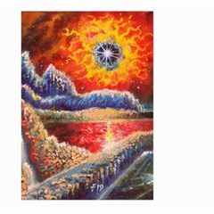 Sci Fi  Landscape Painting Large Garden Flag (two Sides) by Sudhe