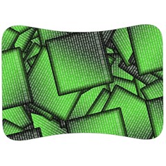 Binary Digitization Null Green Velour Seat Head Rest Cushion by HermanTelo