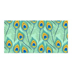 Lovely Peacock Feather Pattern With Flat Design Satin Wrap by Vaneshart