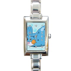 Patokip Rectangle Italian Charm Watch by MuddyGamin9