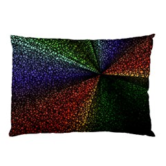 Abstract Colorful Pieces Mosaics Pillow Case by Vaneshart