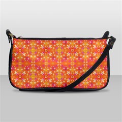  Pattern Abstract Orange Shoulder Clutch Bag by Simbadda