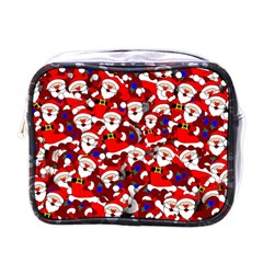 Nicholas Santa Christmas Pattern Mini Toiletries Bag (one Side) by Simbadda