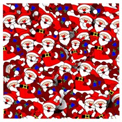 Nicholas Santa Christmas Pattern Wooden Puzzle Square by Simbadda