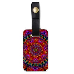 Kaleidoscope Pattern Ornament Luggage Tag (one Side) by Simbadda