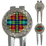 Plaid 6 3-in-1 Golf Divots Front