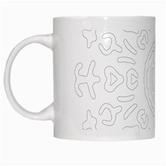 Circle Vector Background Abstract White Mugs by Bajindul