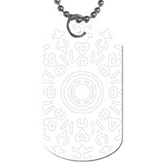 Circle Vector Background Abstract Dog Tag (one Side) by Bajindul