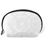 Circle Vector Background Abstract Accessory Pouch (Large) Back