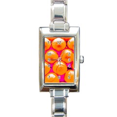 Pop Art Tennis Balls Rectangle Italian Charm Watch by essentialimage