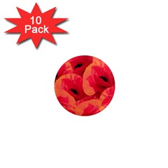 Poppies  1  Mini Magnet (10 Pack)  by HelgaScand