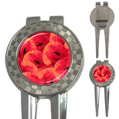 Poppies  3-in-1 Golf Divots by HelgaScand