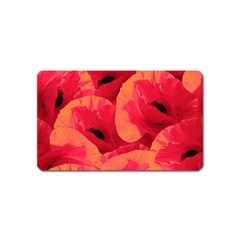 Poppies  Magnet (name Card) by HelgaScand