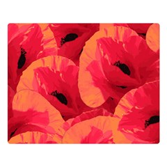 Poppies  Double Sided Flano Blanket (large)  by HelgaScand