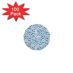 Rain Drops 1  Mini Buttons (100 Pack)  by HelgaScand