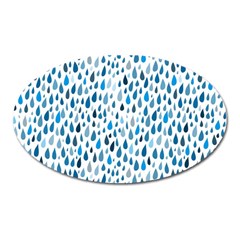 Rain Drops Oval Magnet by HelgaScand