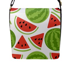 Watermelon Juice Auglis Clip Art Watermelon Flap Closure Messenger Bag (l) by Vaneshart