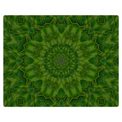 Fauna Nature Ornate Leaf Double Sided Flano Blanket (medium)  by pepitasart