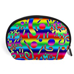 Rainbow Confetti Accessory Pouch (large) by bloomingvinedesign