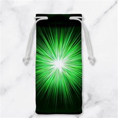 Green Blast Background Jewelry Bag by Mariart