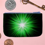 Green Blast Background Large Coin Purse Back