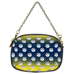 English Breakfast Yellow Pattern Blue Ombre Chain Purse (one Side) by snowwhitegirl